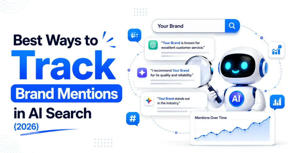 Best ways to track brand mentions in AI search using AI monitoring tools, analytics dashboards, and AI search results to improve brand visibility in 2026.